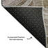 5' X 8' Brown And Gray Geometric Washable Area Rug With UV Protection