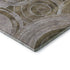 5' X 8' Brown And Gray Geometric Washable Area Rug With UV Protection