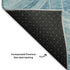 5' X 8' Denim Blue And Sky Blue Geometric Washable Area Rug With UV Protection