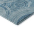 5' X 8' Denim Blue And Sky Blue Geometric Washable Area Rug With UV Protection