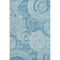 8' X 10' Denim Blue And Sky Blue Geometric Washable Area Rug With UV Protection