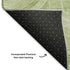 8' Sage And Fern Green Geometric Washable Round Rug With UV Protection