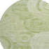 8' Sage And Fern Green Geometric Washable Round Rug With UV Protection