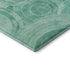 8' X 10' Teal And Ivory Geometric Washable Area Rug With UV Protection