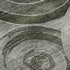 8' Taupe And Beige Geometric Washable Round Rug With UV Protection