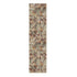 Beige Red And Ivory Abstract Washable Area Rug