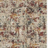 Beige Red And Ivory Abstract Washable Area Rug