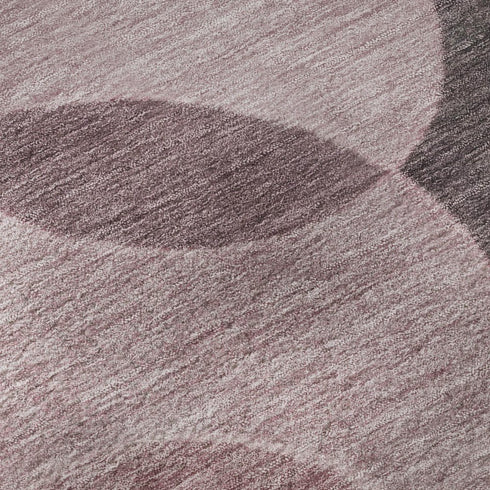 5' X 8' Blush And Pink Geometric Washable Area Rug With UV Protection