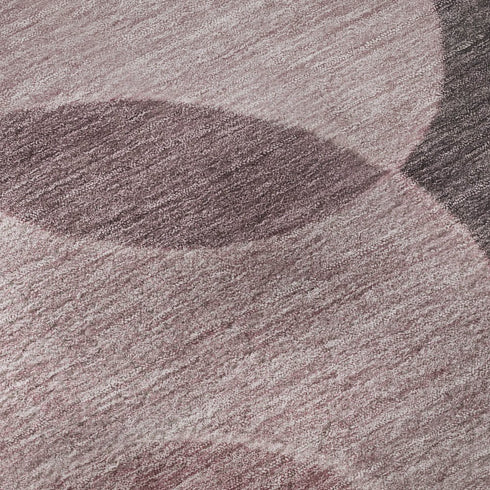8' X 10' Blush And Pink Geometric Washable Area Rug With UV Protection