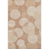 5' X 8' Coral And Peach Geometric Washable Area Rug With UV Protection