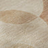 8' Coral And Peach Geometric Washable Round Rug With UV Protection