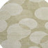8' Tan And Beige Geometric Washable Round Rug With UV Protection