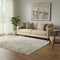 5' X 8' Brown Gold And Orange Oriental Washable Area Rug With UV Protection