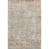 9' X 12' Brown Gold And Orange Oriental Washable Area Rug With UV Protection