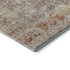 9' X 12' Brown Gold And Orange Oriental Washable Area Rug With UV Protection