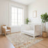 9' X 12' Brown Gold And Orange Oriental Washable Area Rug With UV Protection