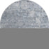 8' Denim Blue And Ivory Oriental Washable Round Rug With UV Protection