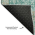 8' X 10' Teal Gray And Taupe Oriental Washable Area Rug With UV Protection