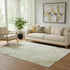 5' X 8' Beige Gold And Ivory Abstract Washable Area Rug With UV Protection