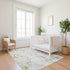 8' X 10' Linen Beige And Gray Abstract Washable Area Rug With UV Protection