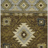 5' X 8' Brown Beige And Charcoal Geometric Washable Area Rug With UV Protection