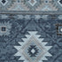 5' X 8' Blue Charcoal And Gray Geometric Washable Area Rug With UV Protection