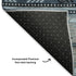 8' X 10' Blue Charcoal And Gray Geometric Washable Area Rug With UV Protection
