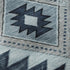 8' X 10' Blue Charcoal And Gray Geometric Washable Area Rug With UV Protection