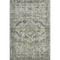 8' X 10' Artichoke Green Gray And Charcoal Oriental Washable Area Rug With UV Protection