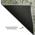 8' X 10' Artichoke Green Gray And Charcoal Oriental Washable Area Rug With UV Protection