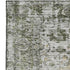 8' X 10' Artichoke Green Gray And Charcoal Oriental Washable Area Rug With UV Protection