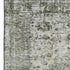 8' X 10' Artichoke Green Gray And Charcoal Oriental Washable Area Rug With UV Protection