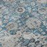 5' X 8' Blue Beige And Teal Oriental Washable Area Rug With UV Protection