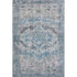 9' X 12' Blue Beige And Teal Oriental Washable Area Rug With UV Protection