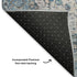 9' X 12' Blue Beige And Teal Oriental Washable Area Rug With UV Protection