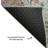 5' X 8' Rust And Beige Oriental Washable Area Rug With UV Protection
