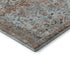 5' X 8' Rust And Beige Oriental Washable Area Rug With UV Protection
