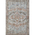 5' X 8' Rust And Beige Oriental Washable Area Rug With UV Protection