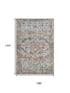 9' X 12' Rust And Beige Oriental Washable Area Rug With UV Protection