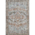 9' X 12' Rust And Beige Oriental Washable Area Rug With UV Protection