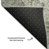 5' X 8' Sage Beige And Teal Oriental Washable Area Rug With UV Protection