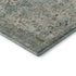 5' X 8' Sage Beige And Teal Oriental Washable Area Rug With UV Protection