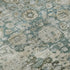 5' X 8' Sage Beige And Teal Oriental Washable Area Rug With UV Protection