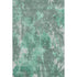 9' X 12' Teal And Silver Abstract Washable Area Rug With UV Protection