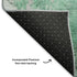 9' X 12' Teal And Silver Abstract Washable Area Rug With UV Protection
