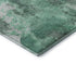 9' X 12' Teal And Silver Abstract Washable Area Rug With UV Protection