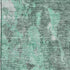 9' X 12' Teal And Silver Abstract Washable Area Rug With UV Protection