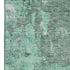 9' X 12' Teal And Silver Abstract Washable Area Rug With UV Protection