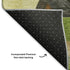 8' X 10' Green Black And Gold Abstract Washable Area Rug With UV Protection