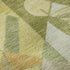 5' X 8' Fern Green Gold And Ivory Abstract Washable Area Rug With UV Protection